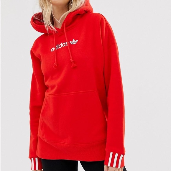 adidas coeeze red sweatshirt